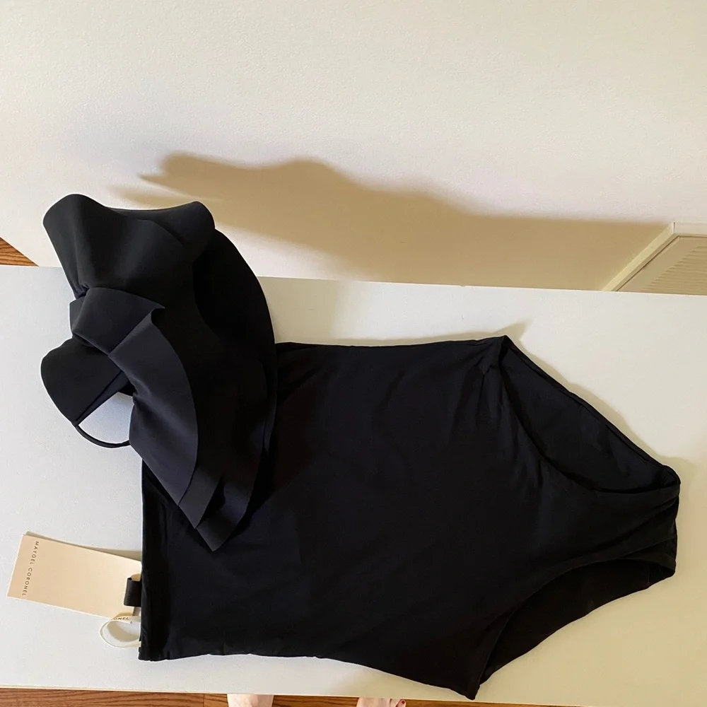 Maygel Coronel Bruma Black Swimsuit One Size Fits S M L